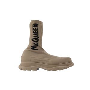 Sock Boots in Beige